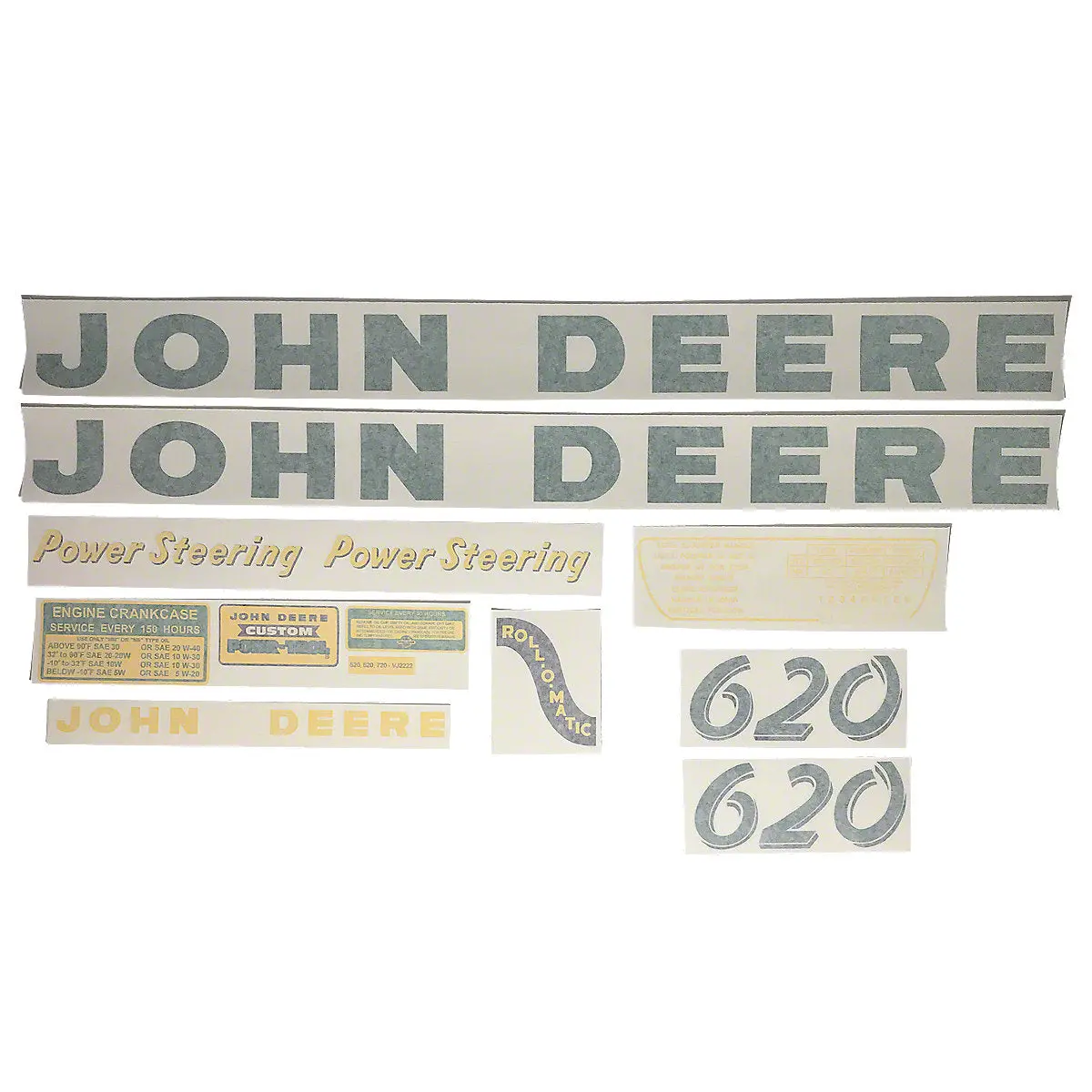 Vinyl Cut Decal Set Fits John Deere 620 Tractor 1