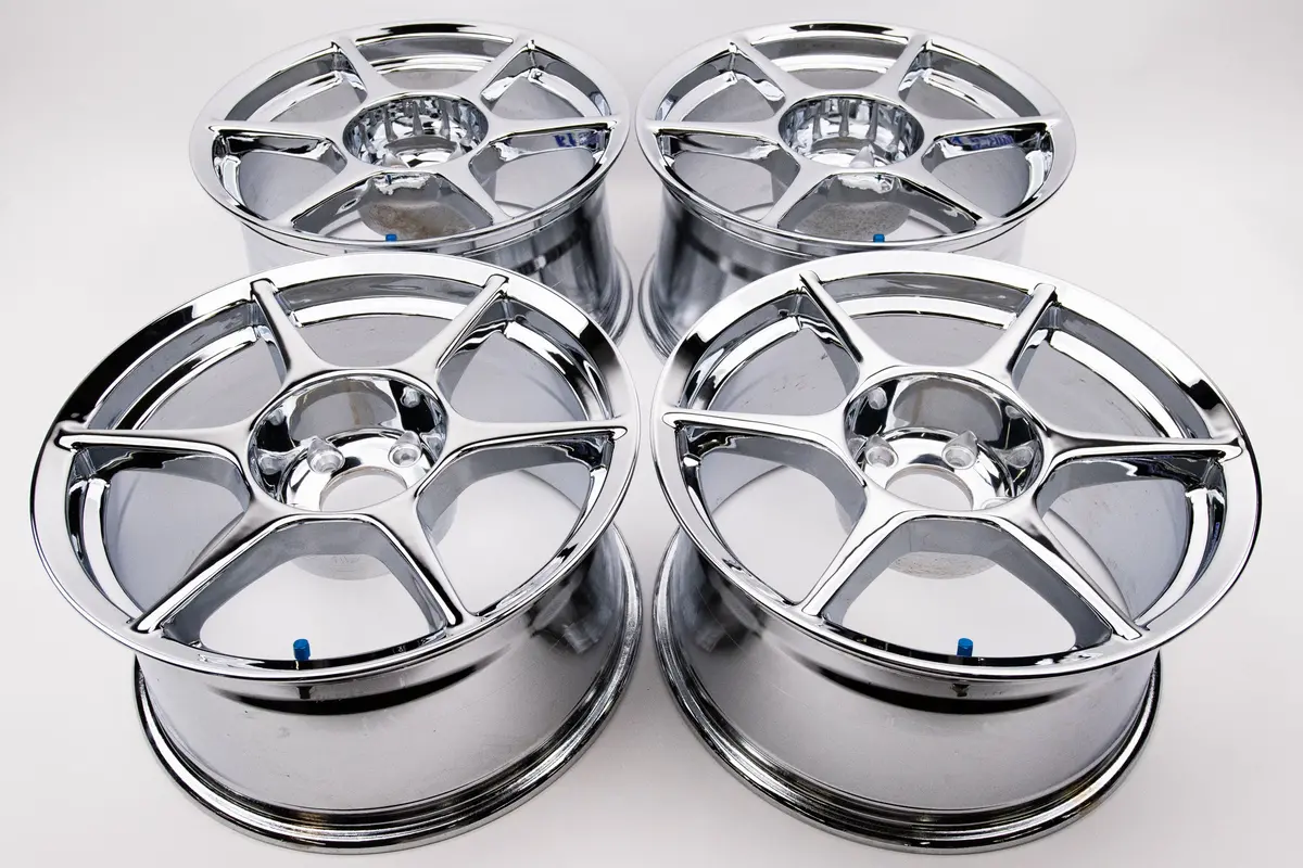 Buddy Club P1 17-inch Triple-Chrome Forged Wheels – 9J ET+17 & 9J ET+27 (5×114.3)