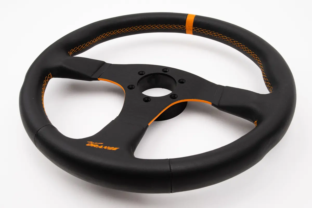 Italvolanti Team Orange Steering Wheel – 360mm Rally-Inspired
