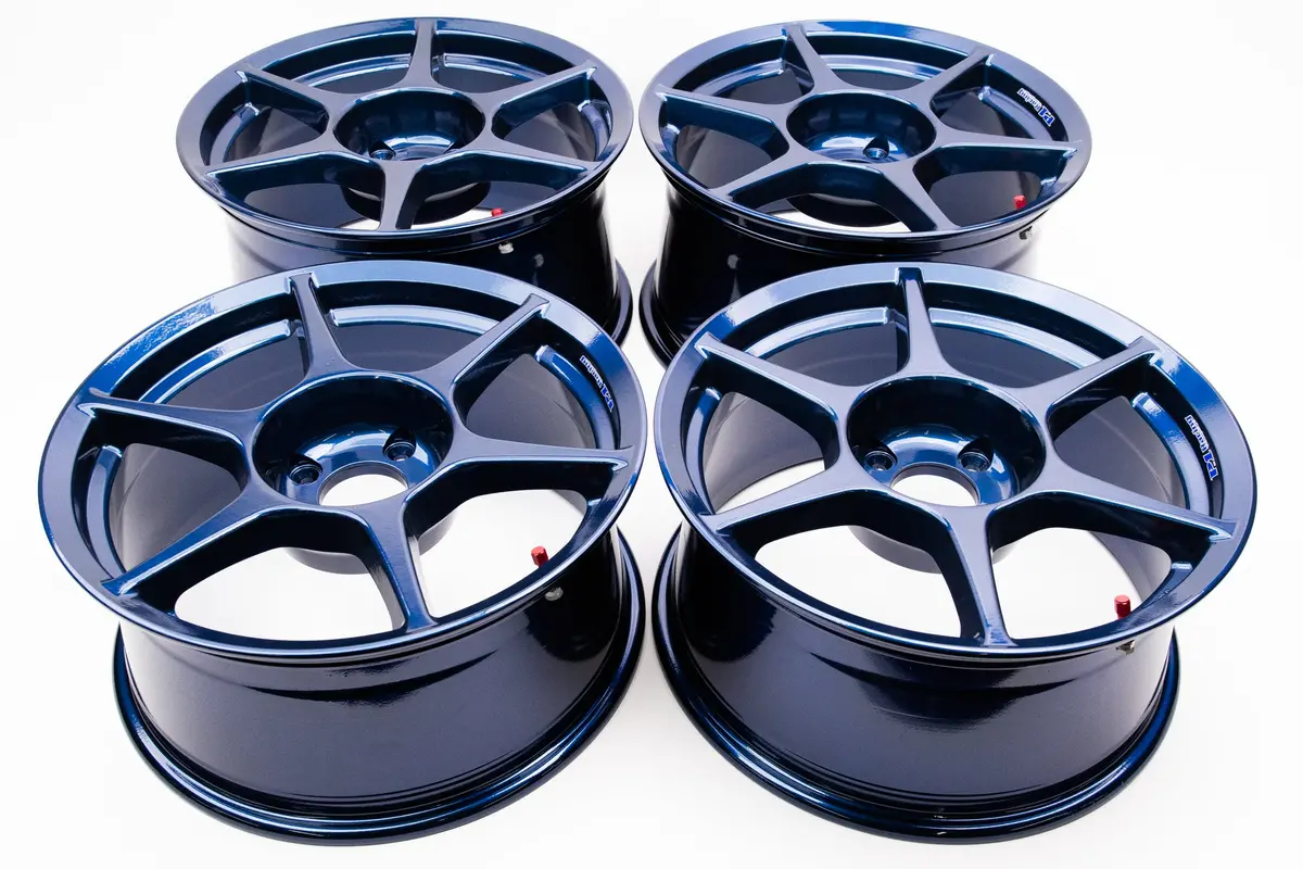 Buddy Club P1 Forged Wheels – 17" Dual-Width Set (9J +37 & 8J +22, 4×114.3)