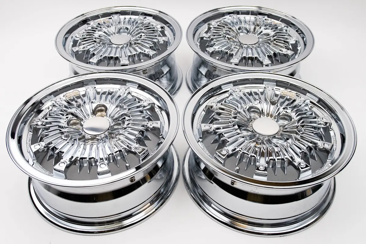 MUGEN CF48 Triple-Chrome Wheels – 14" (6J +38, 4×100)