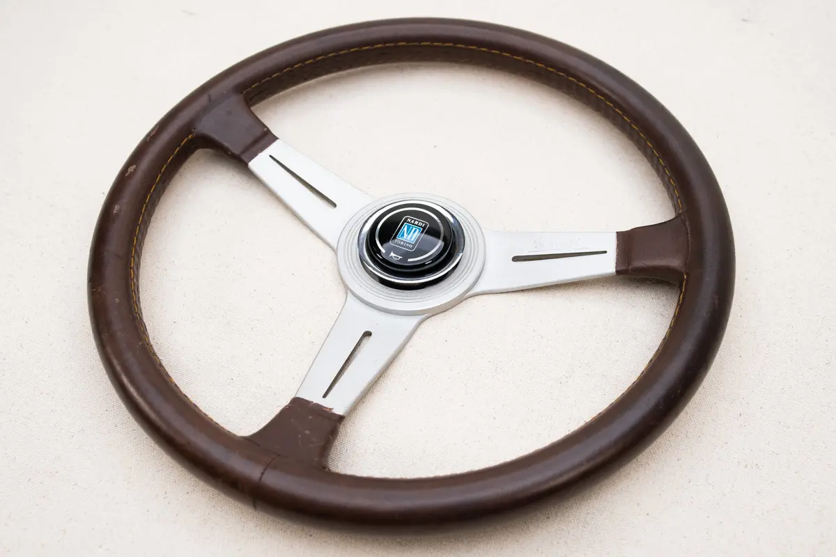 Nardi Classic Leather Steering Wheel – 360mm, Brown Full Grain Leather