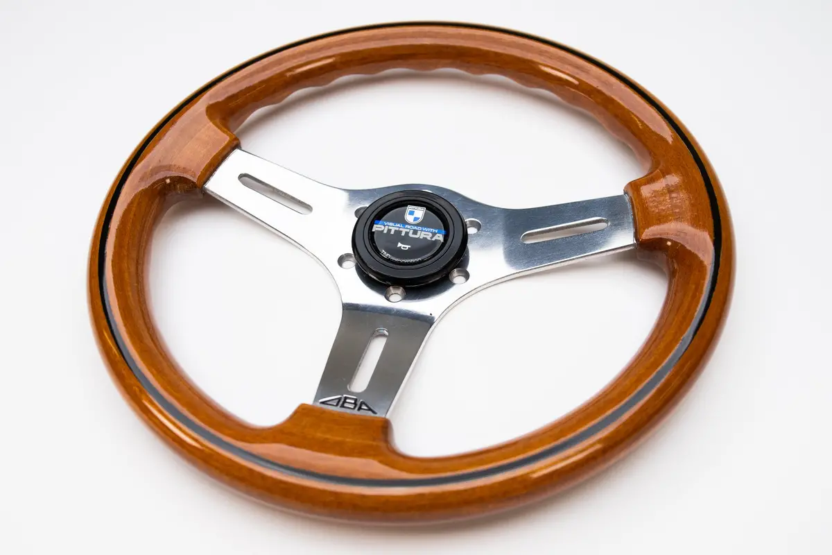 Oba 350mm Steering Wheel with Pittura TND Corp Horn Button