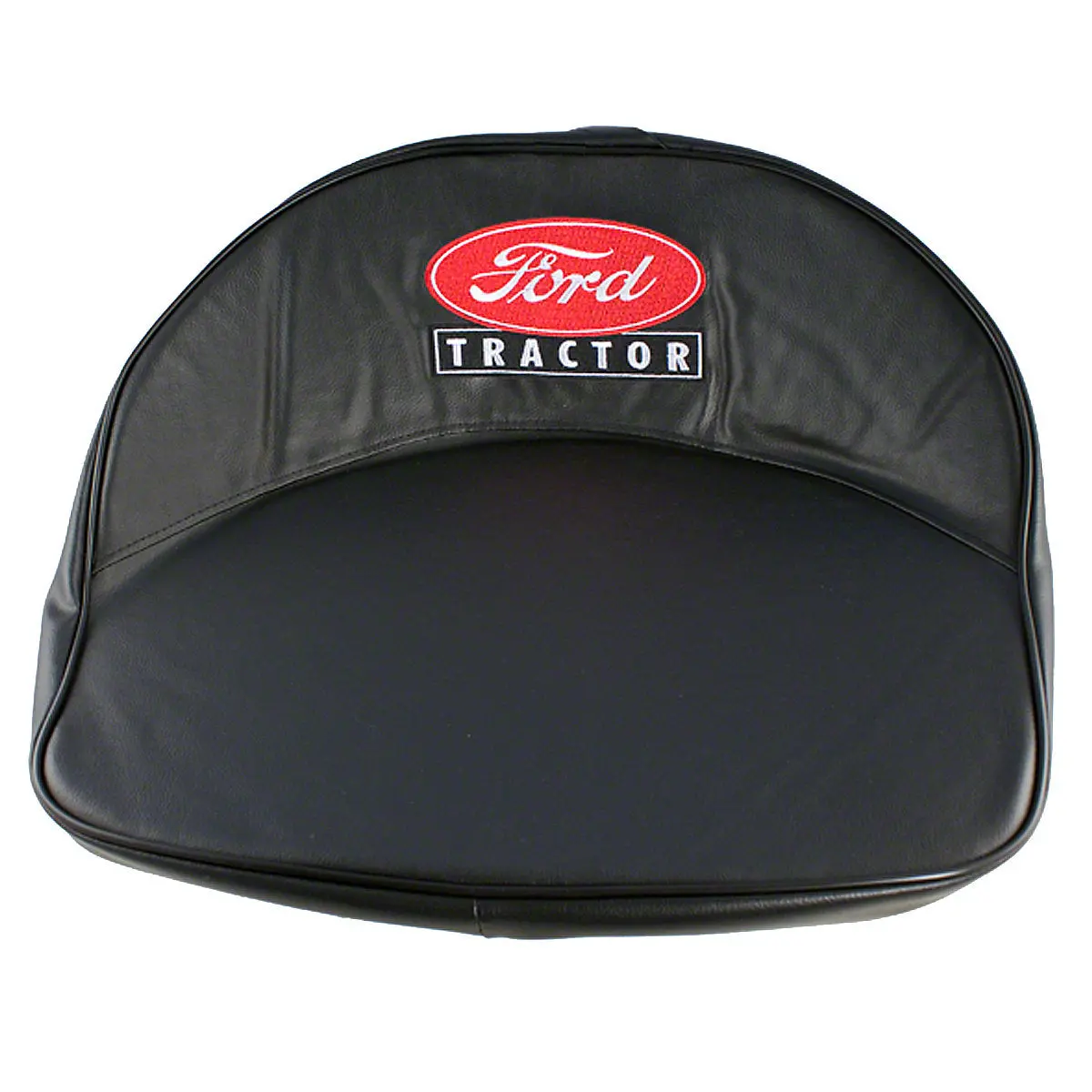 Seat Pad Fits Ford Tractor | Black With Red And White "Ford" Script 1