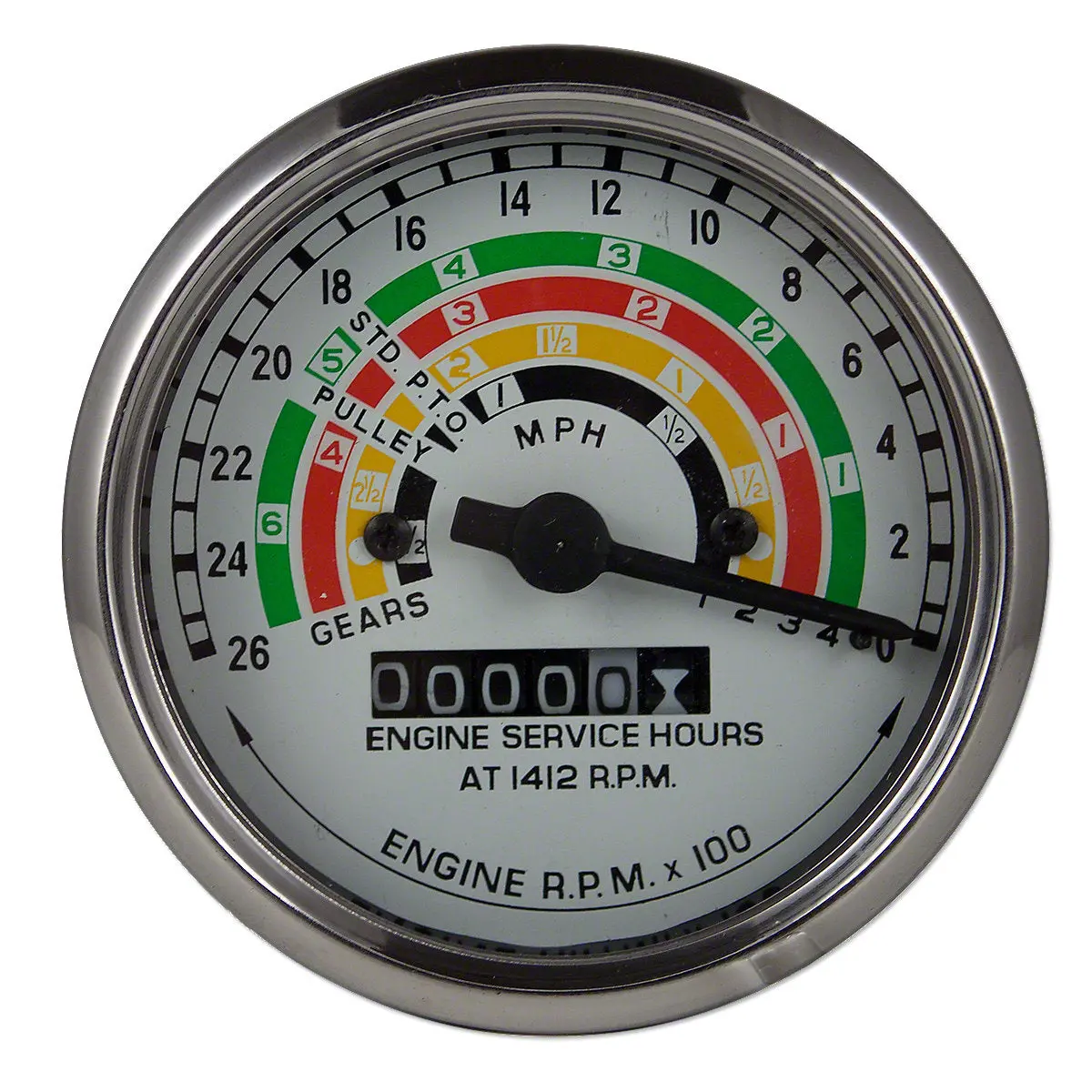 Tachometer Tractor Meter Fits Ford Dexta Super Dexta Tractors 957E17360a 1