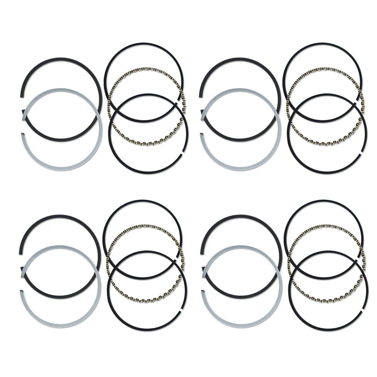 Piston Ring 3-1/2" Bore Set 4-Cyl Fits Ford Naa Jubilee 501 601 701 771 Tractors 1