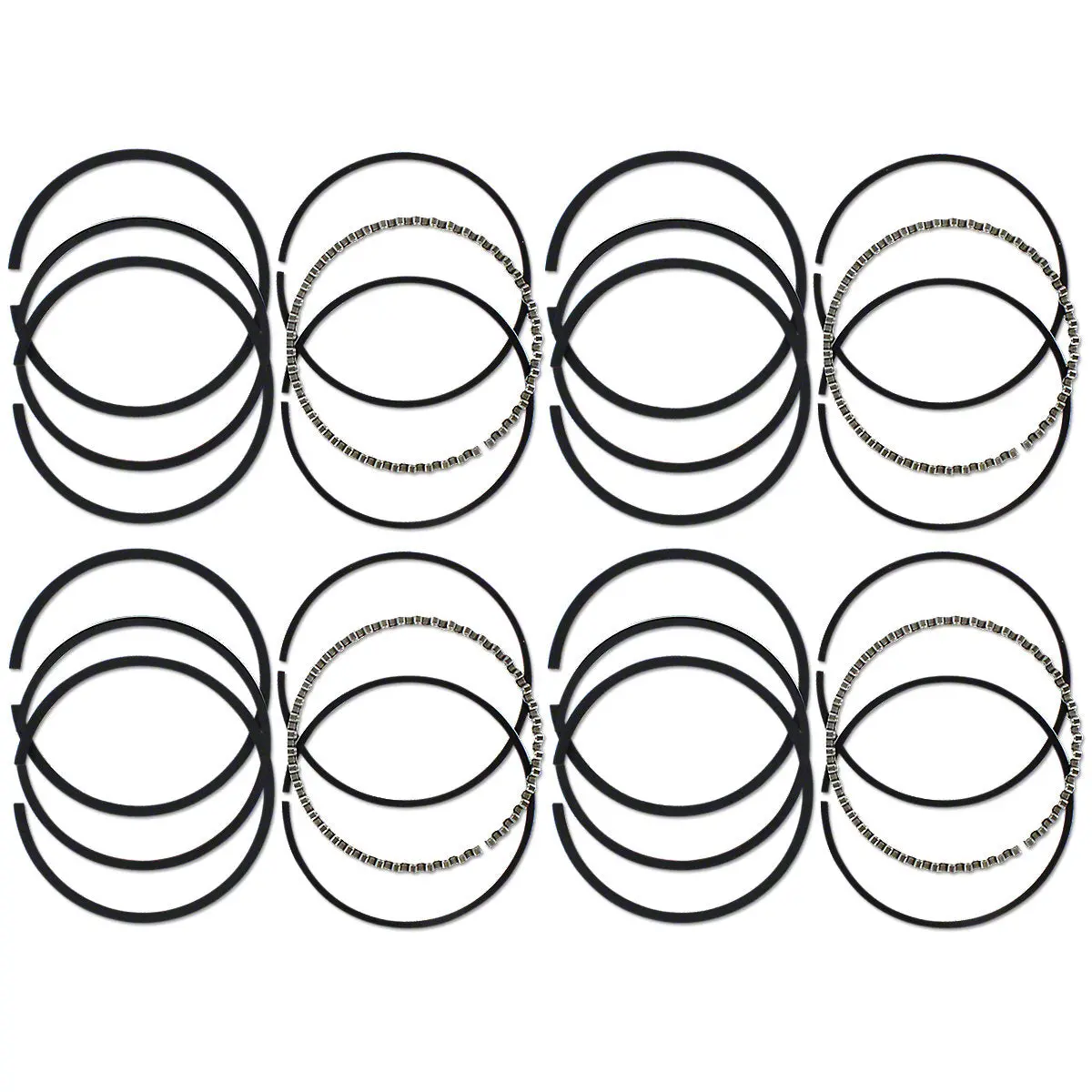 Piston Ring Set 4" Bore 4-Cyl Fits Ford 800 801 900 901 981 4000 4140 Tractors 1