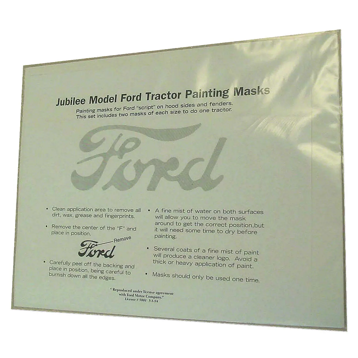 Painting Mask Kit Fits Ford Tractor 1