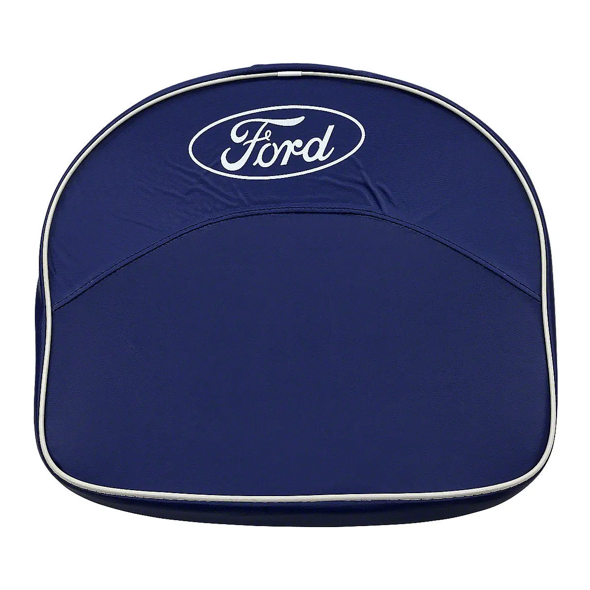 Seat Pad Fits Ford Tractor | Dark Blue With White Piping 1