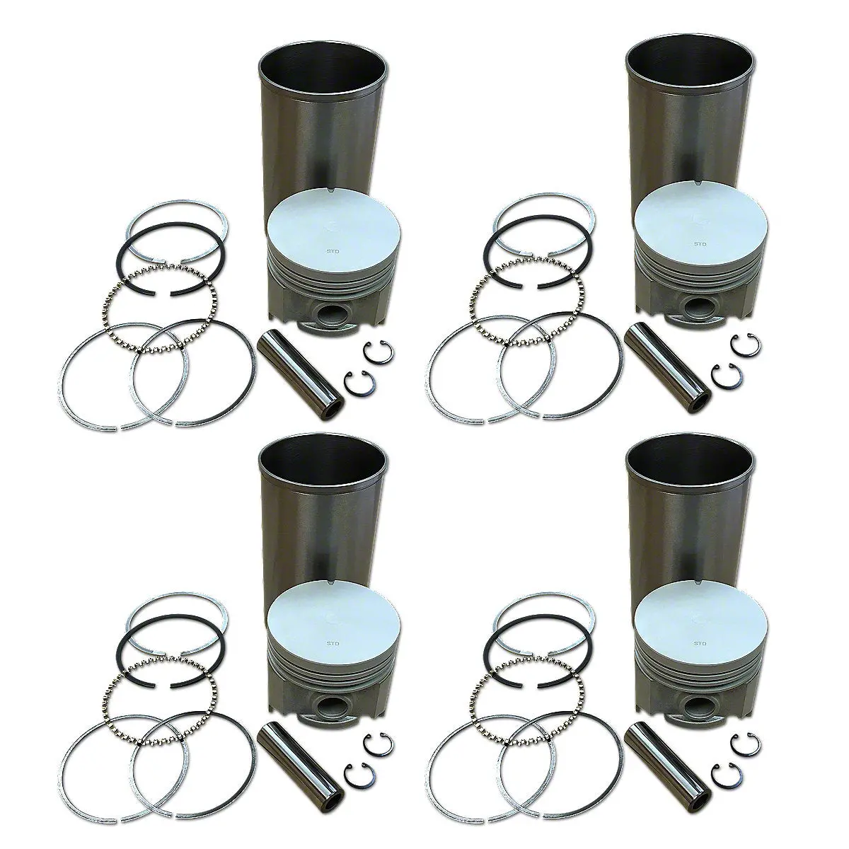 Sleeve And Piston Kit 4" Overbore Fits Ford 800 900 4000 4140 Tractors Fpn6055a 1