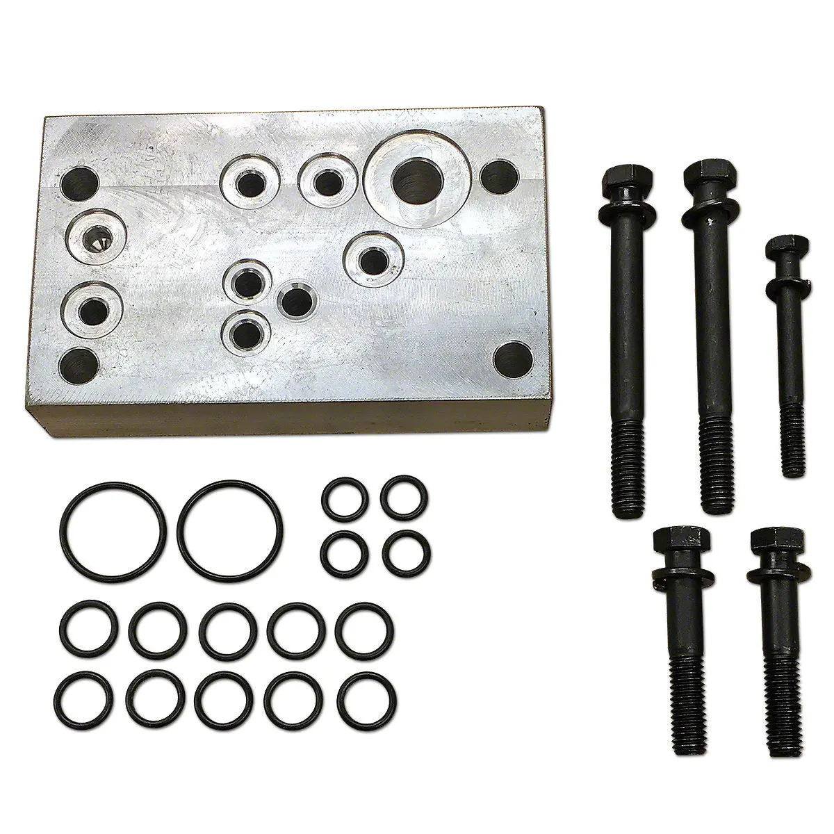 Hydraulic Valve Adapter W/ O-Rings, Bolts & Instructions Fits Ford Tractor 1