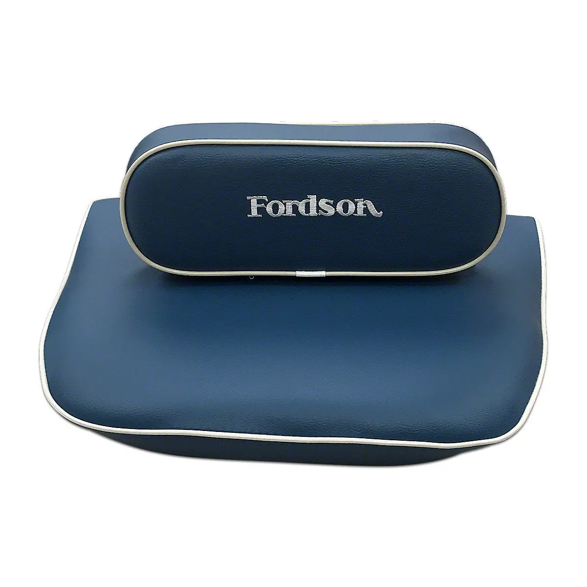 Seat Cushion Set Fits Ford Tractor | Blue W/ White Trim 1