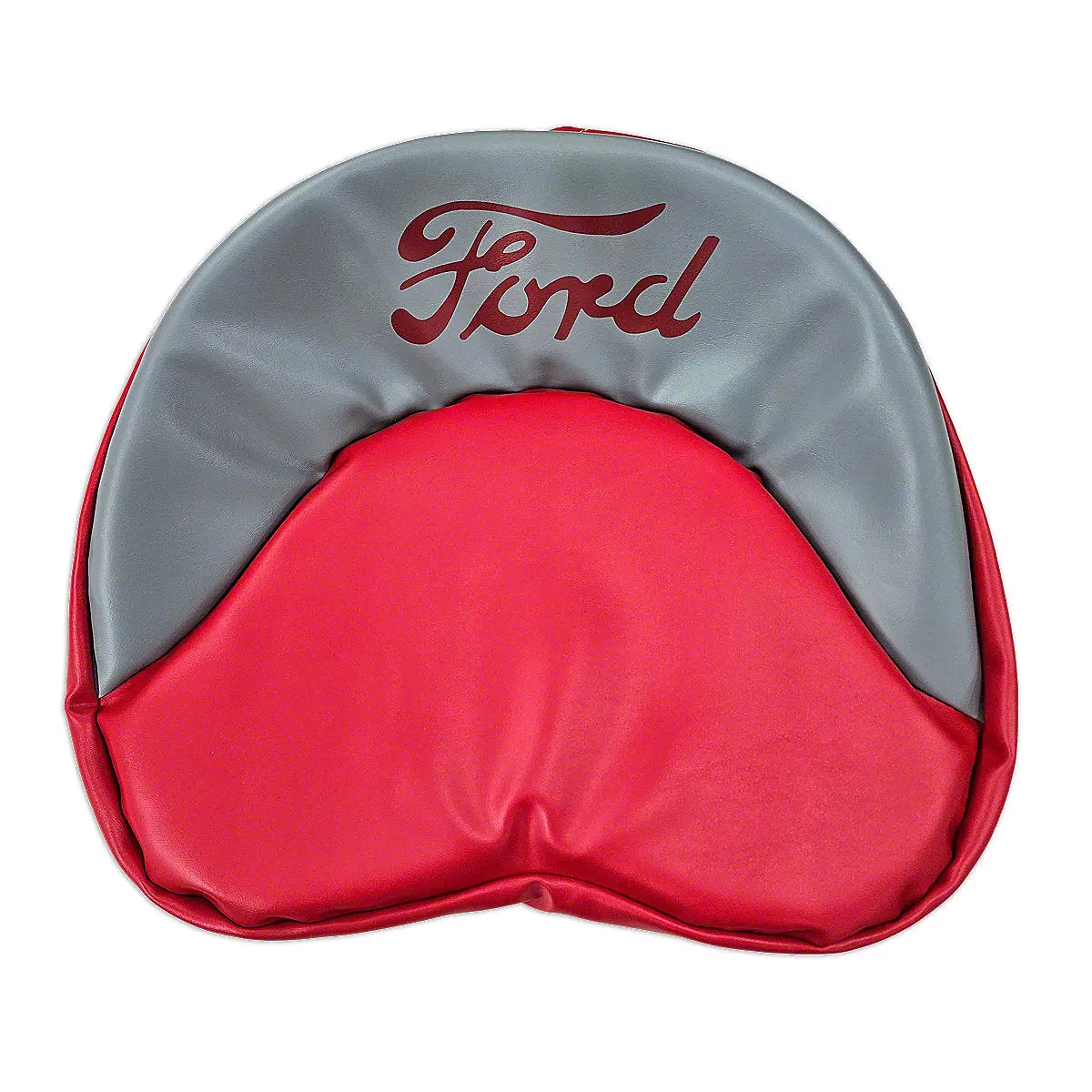 Tractor Seat Pad (Red & Gray W/ Red "Ford" Script) Fits Ford  Tractor 1