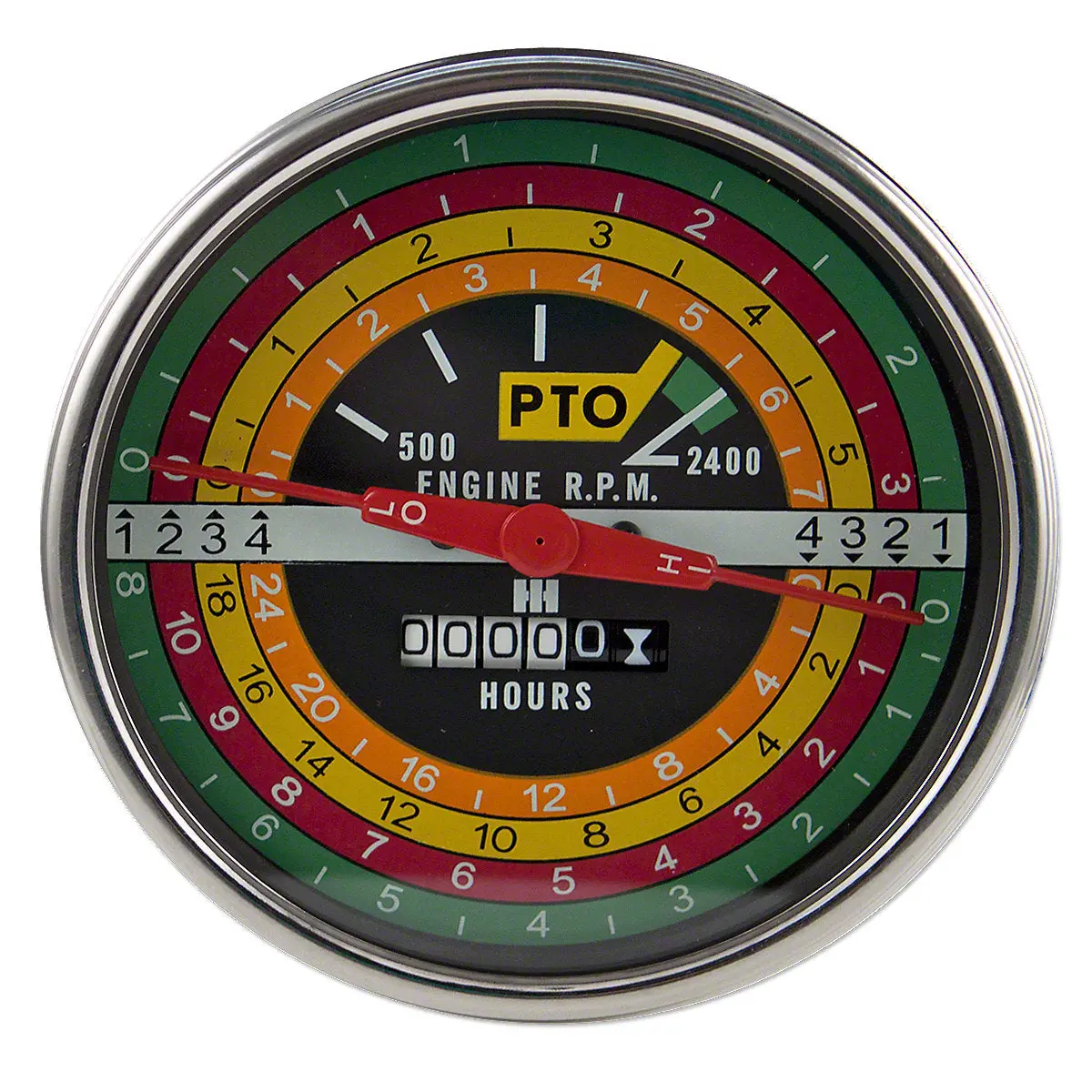 Tachometer Black Fits International 706 806 1206 Tractors 66748C1 388588R91 1