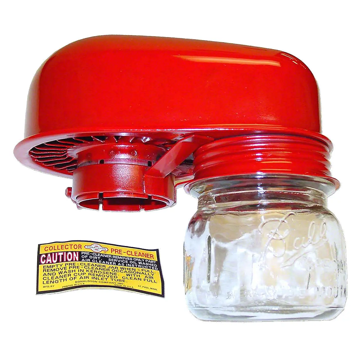 7As412a Donaldson Pre-Cleaner Assembly W/ Glass Dust Jar Fits White Oliver 1