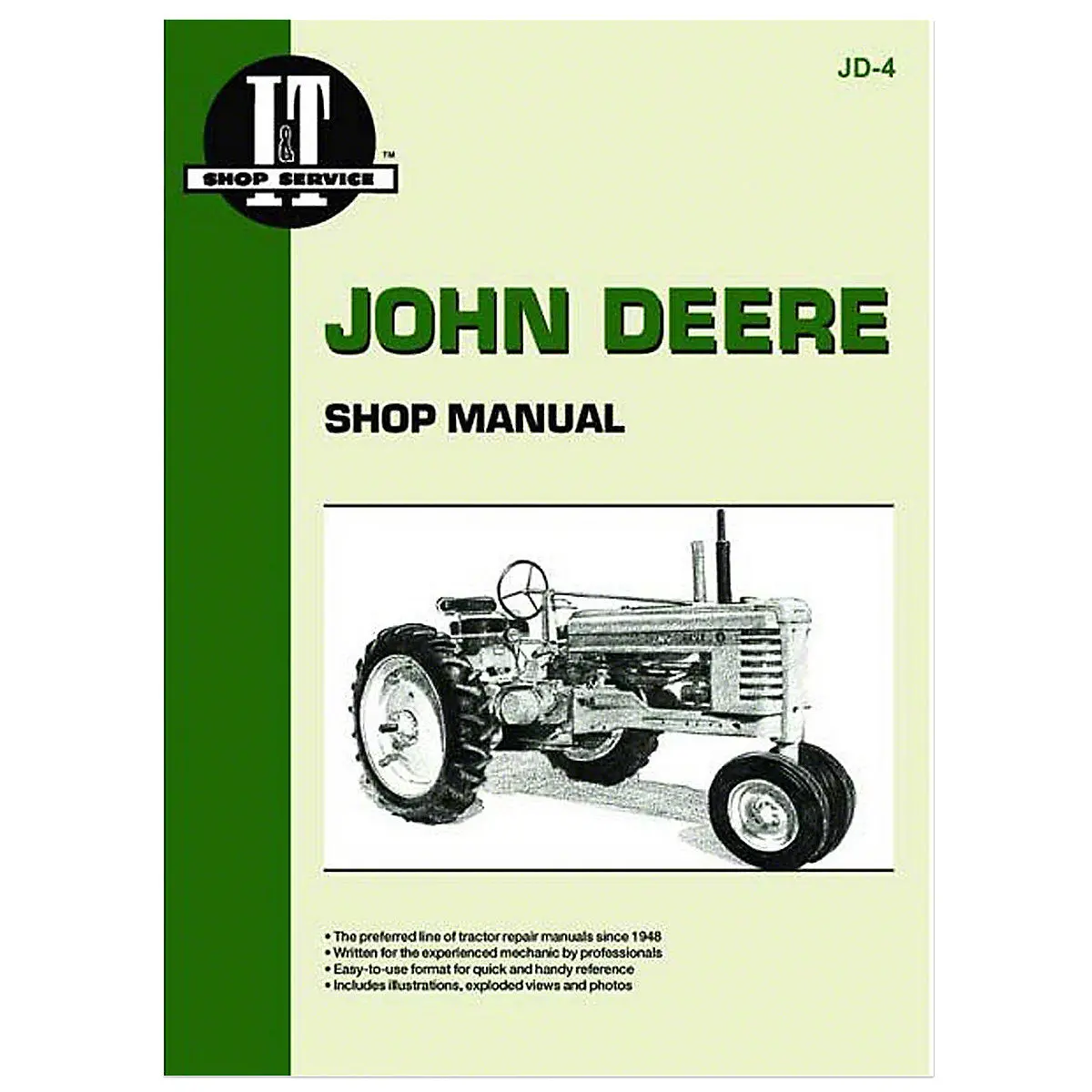 I&T Shop Service Manual For John Deere Tractors | A, B, D, G, H, M, Mt 1