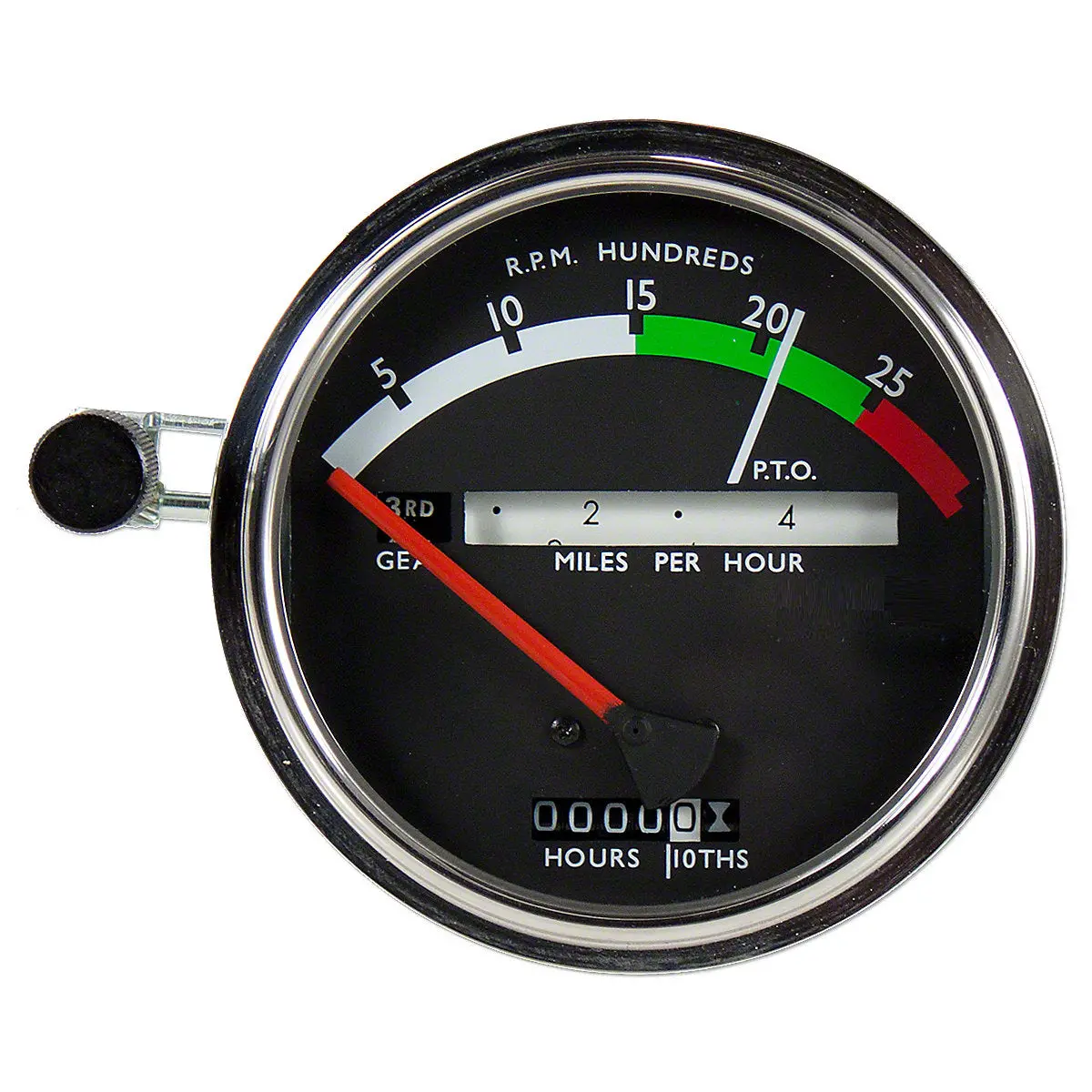 Tachometer W/ Red Needle Fits John Deere 2510 2520 3020 Tractors Ar32838 Ar39909 1