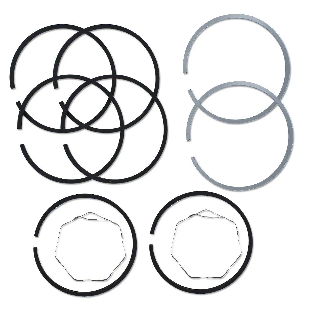 Piston Ring Set 4-1/2" Bore Std Fits John Deere B Bo Tractors Ab2524r Ab3725r 1