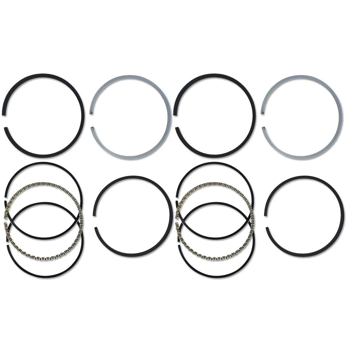 Piston Ring Set 3-9/16" Bore Std Fits John Deere H Tractors Ah1131r 1