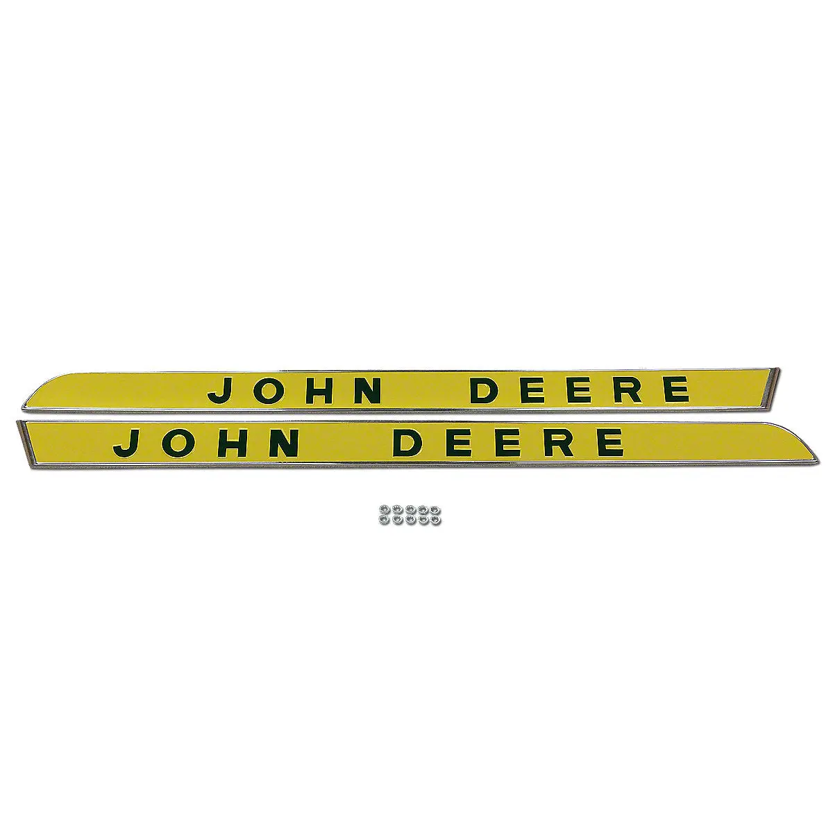 Ar28048, Ar28049 Side Molding Pair W/ Raised Letters -Fits  John Deere  Tractor 1