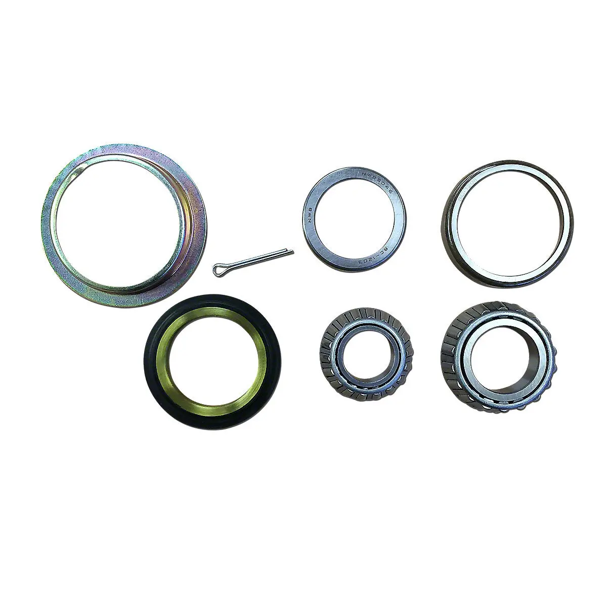Front Wheel Bearing Kit Fits John Deere Tractor | Replaces Re54814 1