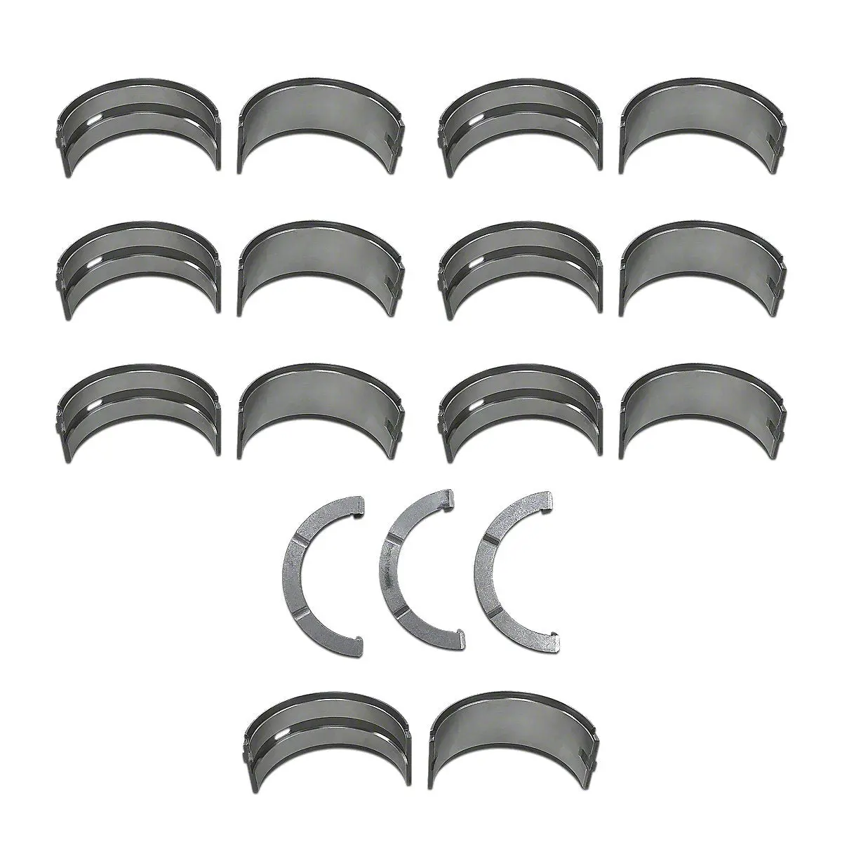 Ar74814 Ar77747 Main Bearing Set (For (3.372") Std Journal) -Fits John Deere 1