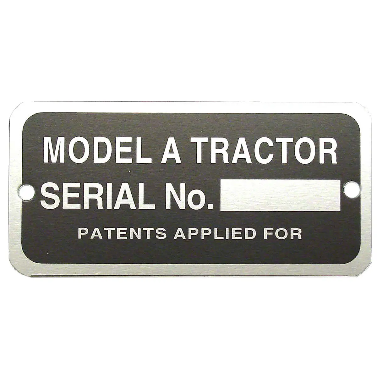 Serial Number Tag W/ Rivets -Fits  John Deere A Tractor 1
