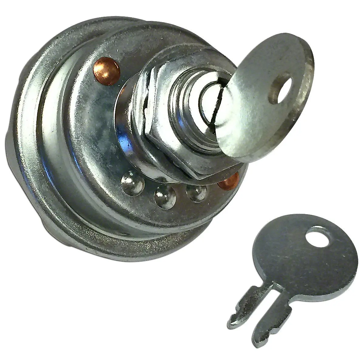 Ar26557 3-Position (Off-On-Start) Ignition Key Switch W/ 2 Keys Fits John Deere 1