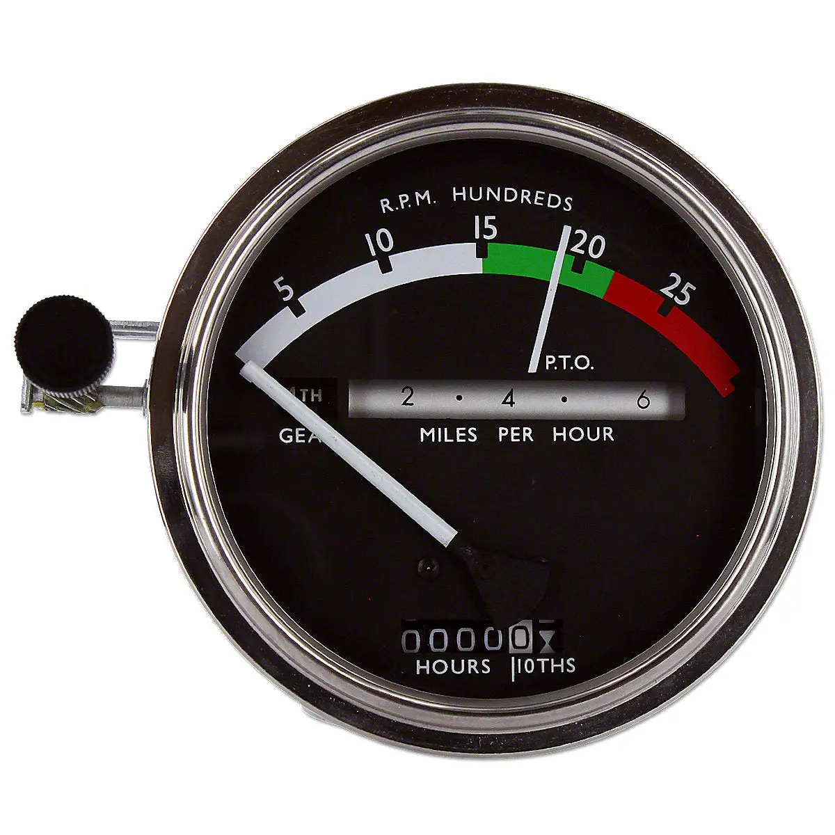 Tachometer W/ White Needle Fits John Deere 3010 4020 Tractors Ar26718 Ar30143 1