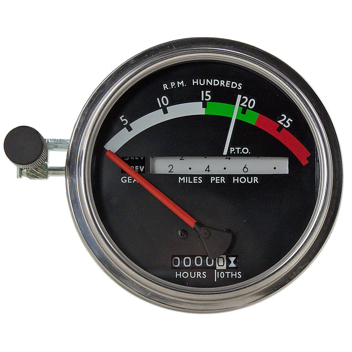 Tachometer W/ Red Needle Fits John Deere 4000 4020 4520 Tractors Ar32827 Ar39902 1