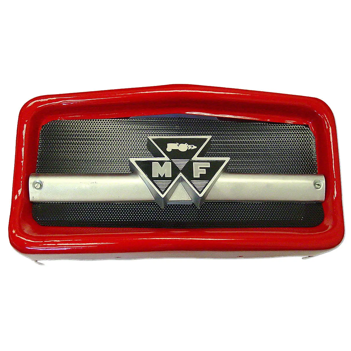 Steel Nose Cone W/ Screen & Plastic Emblem Fits Massey Tractor | 512009M91 1