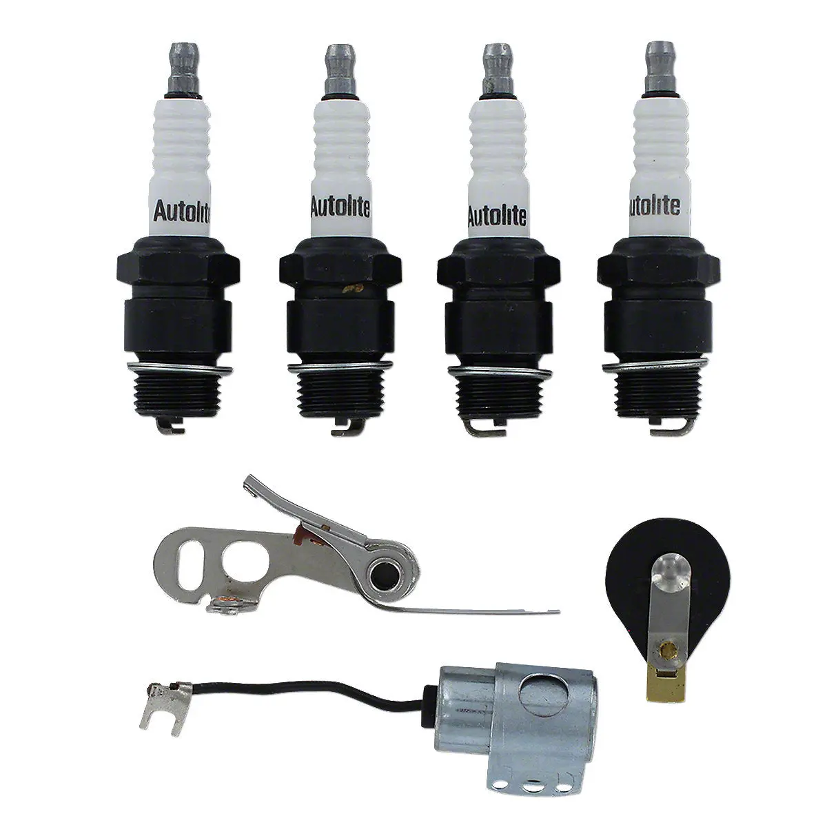 Ignition Tune-Up Kit For Delco Distributor W/ Clip Held Cap Fits 4 Cylinder White/Oliver Tractors 1