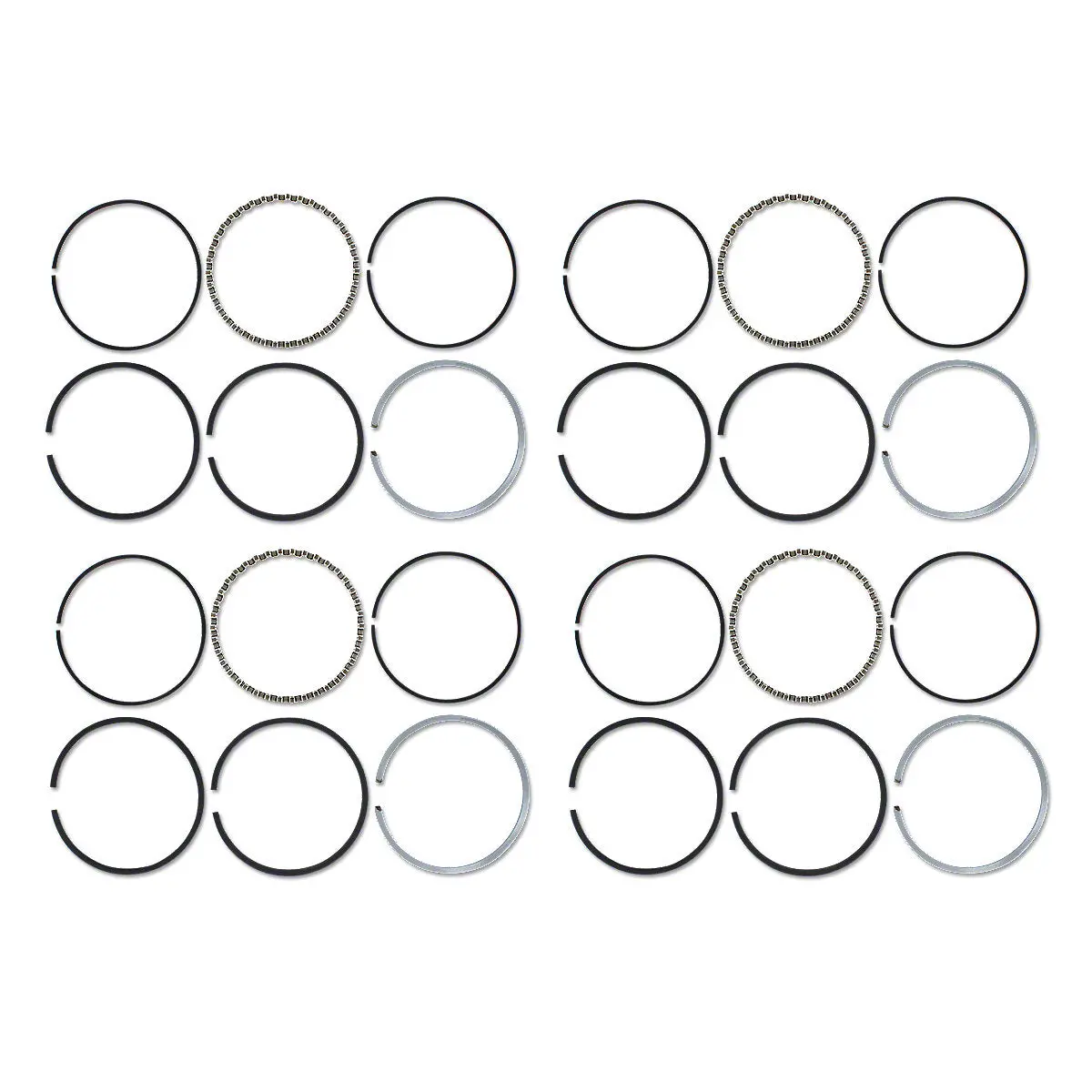 Piston Ring Set 3-5/16" Bore Fits Massey Tractors | 836097M91 1