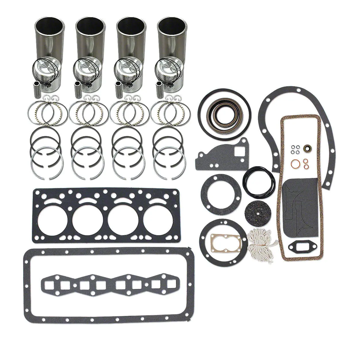 Base Engine Overhaul Kit Fits Massey Tractor | 830697M91, 830631M91, 830641M91, 1751549M91, Pk105, Z129t-102 1