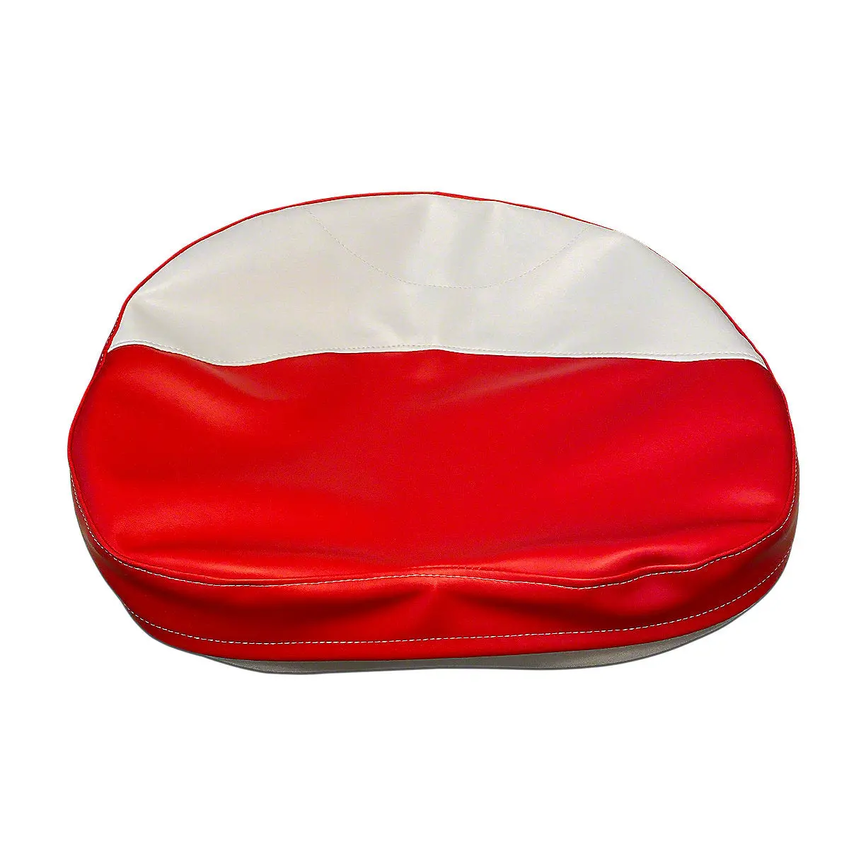 Red & White Tractor Seat Pad Fits Ford Tractor | 19" Pan 1