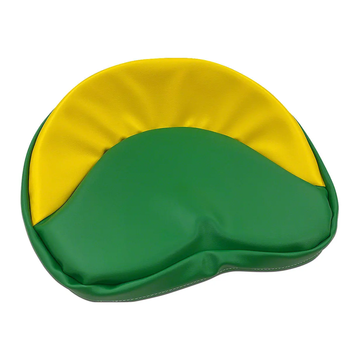 Green & Yellow Tractor Seat Pad Fits 19" Pan 1
