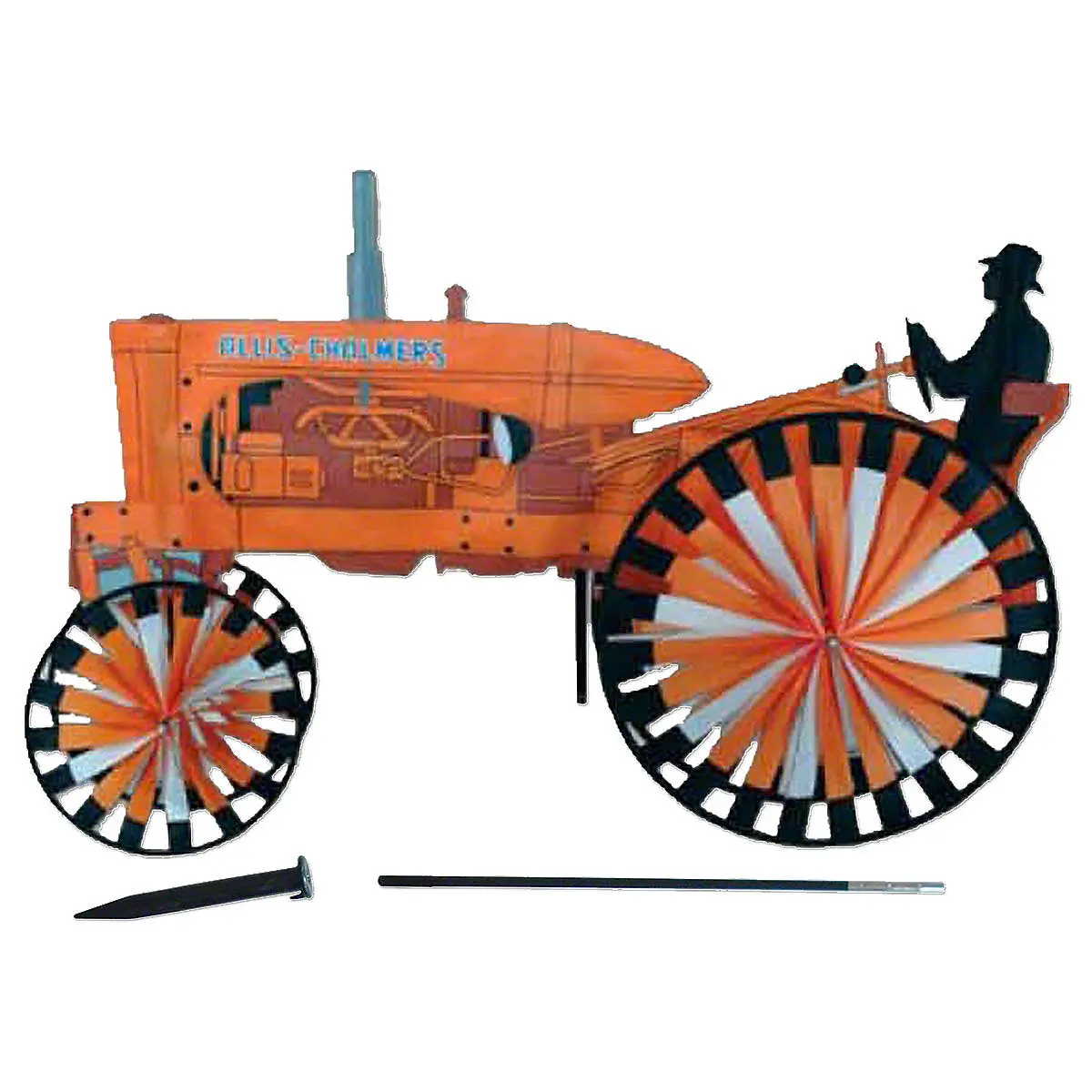 Allis Chalmers Tractor Spinner Yard Ornament 1