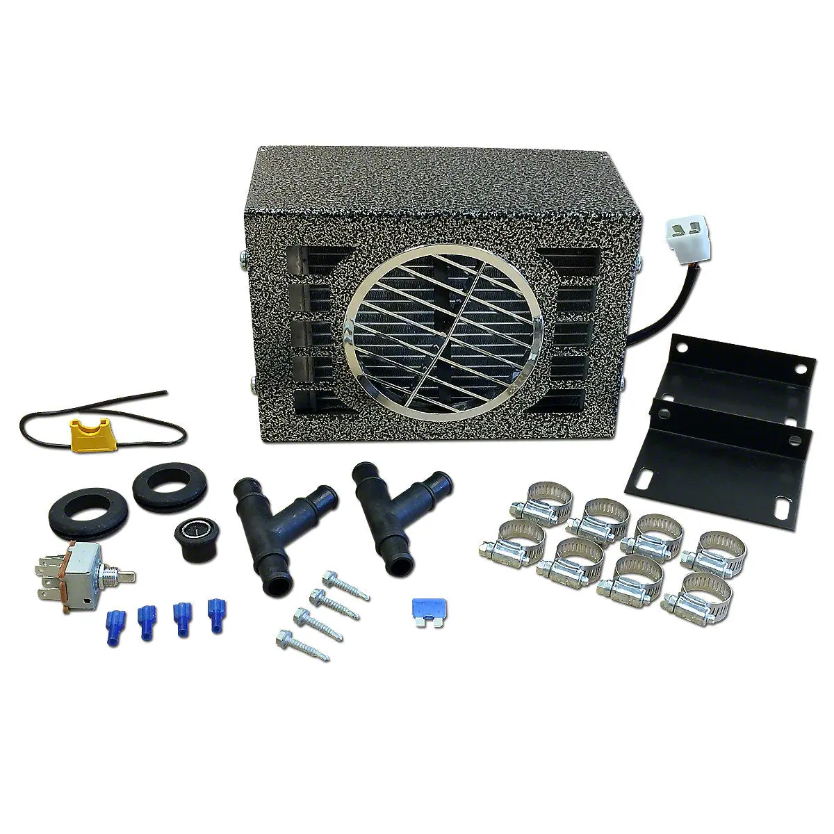 Auxiliary Heater | Hot Water Forced Air Heat | For Tractor Models With 5/8” Heater Hose Connection 1