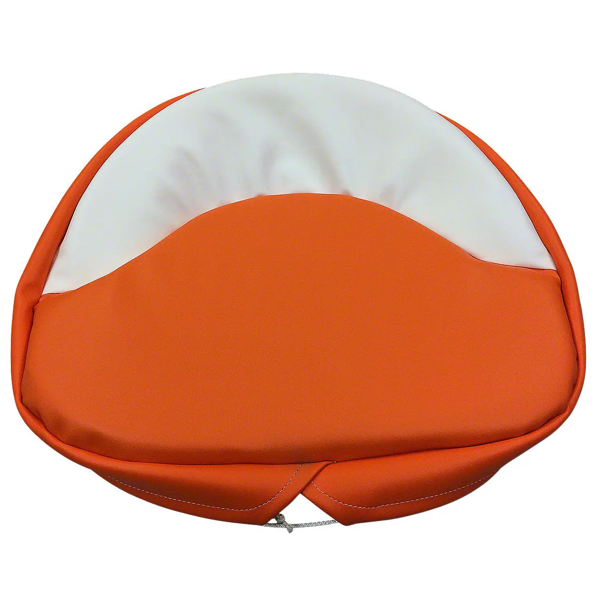 Orange & White Tractor Seat Pad Fits Case Tractor | 21" Pan 1