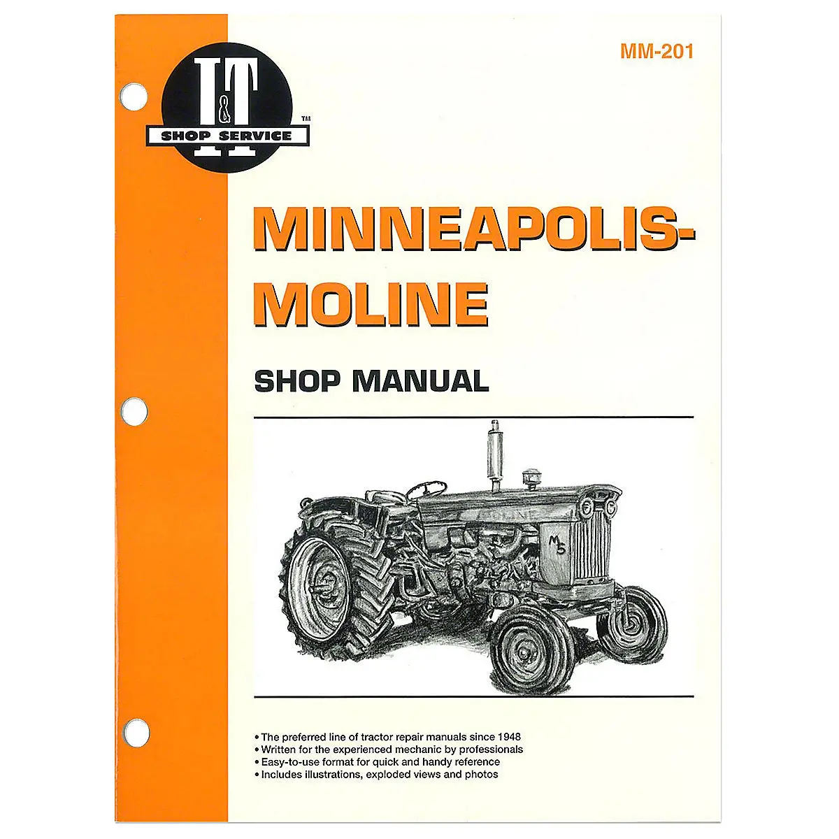 I & T Shop Service™ Manual -Fits  Minneapolis Moline  Tractor 1