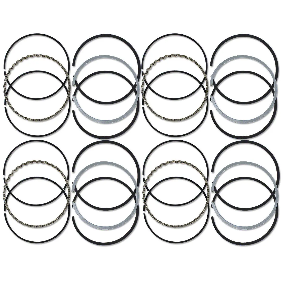 Piston Ring Set 4-Cylinder 4-1/4" Bore Fits Minneapolis Moline Tractors | 14R70 1