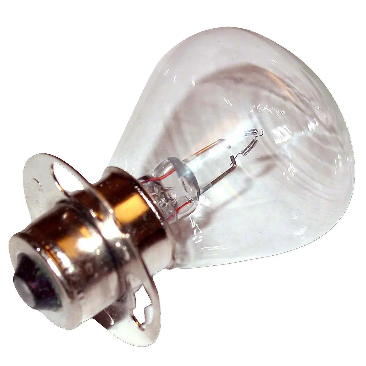 Single Contact Headlight Bulb With Ring Fits Case Tractor | 12 Volt 1