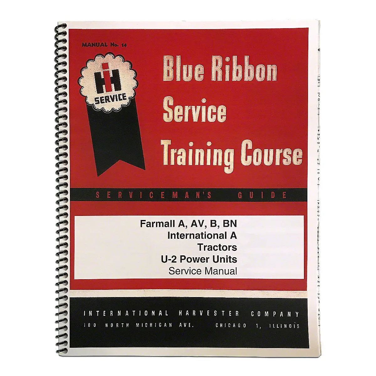 Blue Ribbon Service Manual Reprint For International Tractor 1