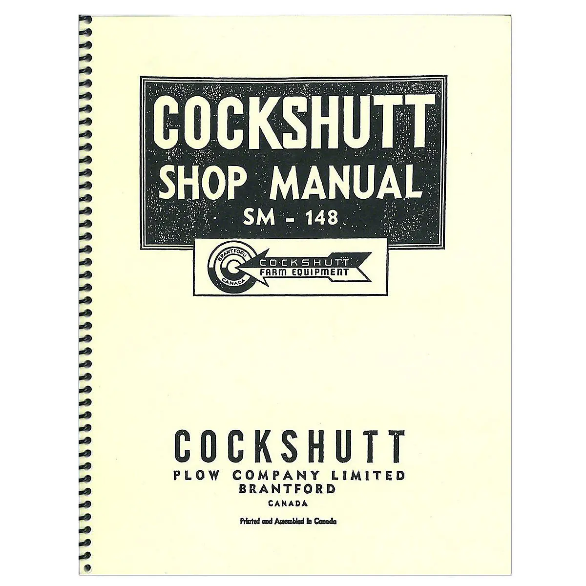 Service Manual Reprint For Cockshutt Tractor 1