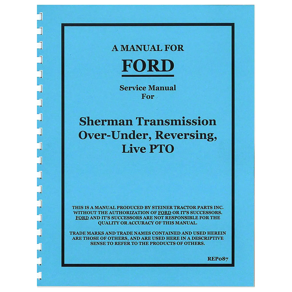 Service Manual Reprint For Ford Tractor | 1939-1964 Sherman Transmission 1