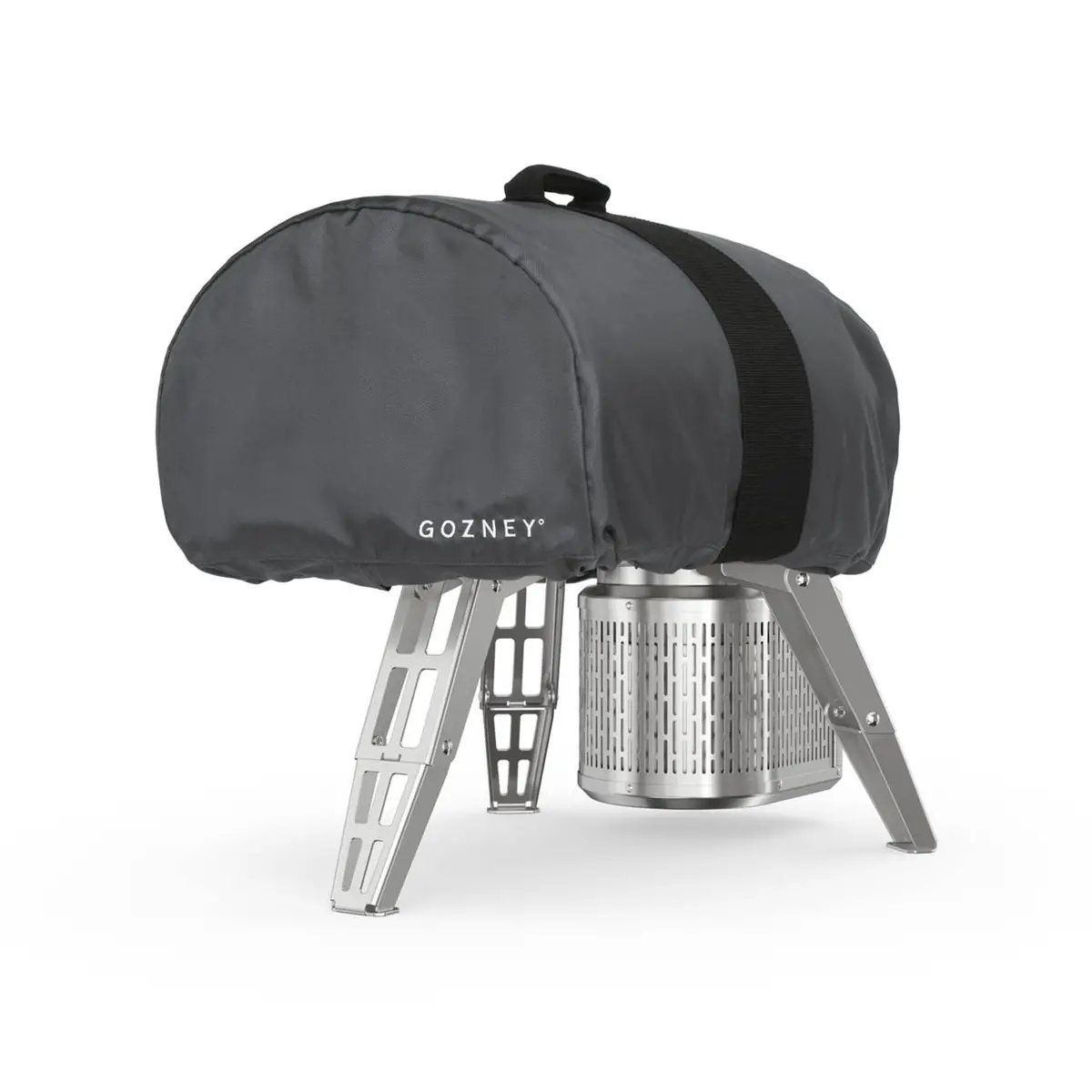 Gozney Stainless Steel Roccbox Cover Gray Double-Lined 900D Waterproof Polyester 1