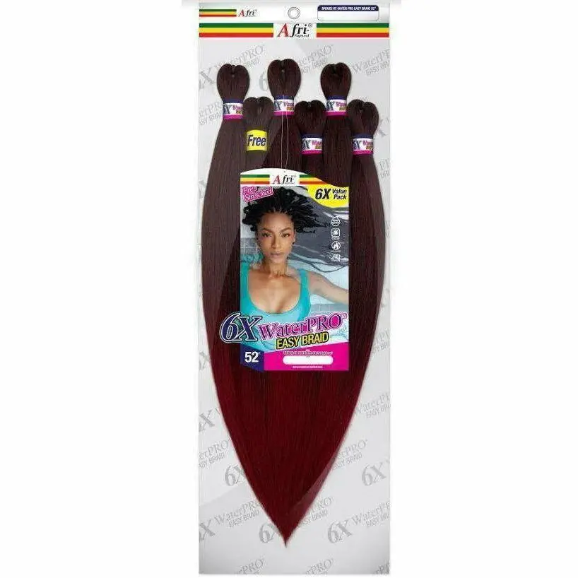 Afri-Naptural: 6X Water Pro Easy Braid 52" (Brd602) 1