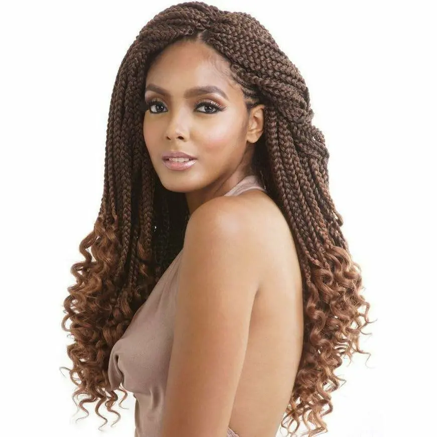 Afri-Naptural: Curly Ends Box Braid 18" (Twb101) - Final Sale 1
