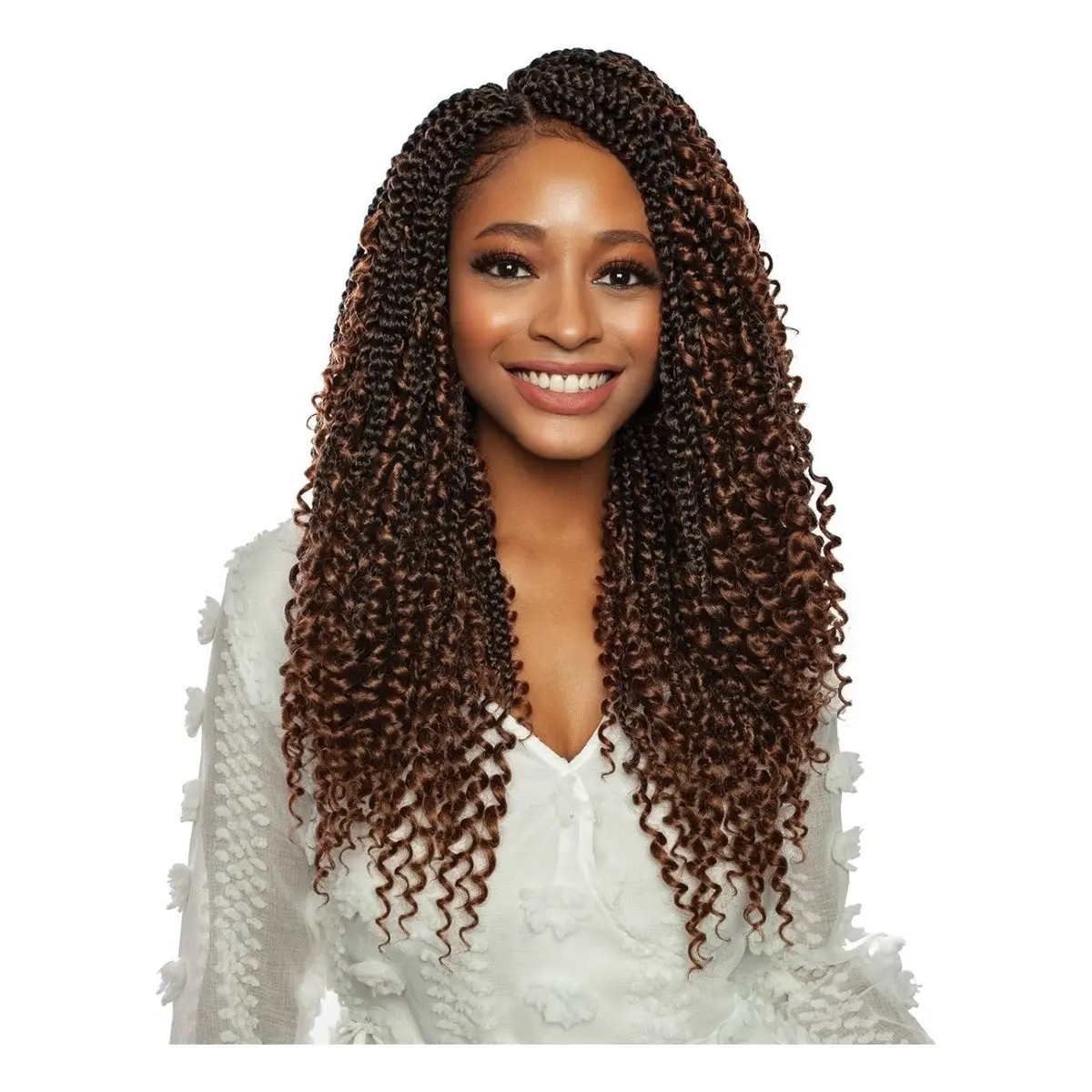 Afri-Naptural: 3X Boho Box Braid 18" (Box312) 1