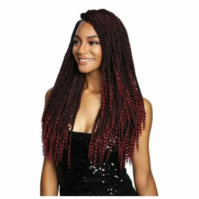 Afri-Naptural: 3X Coily Ends Box Braid 18" (Box307) 1